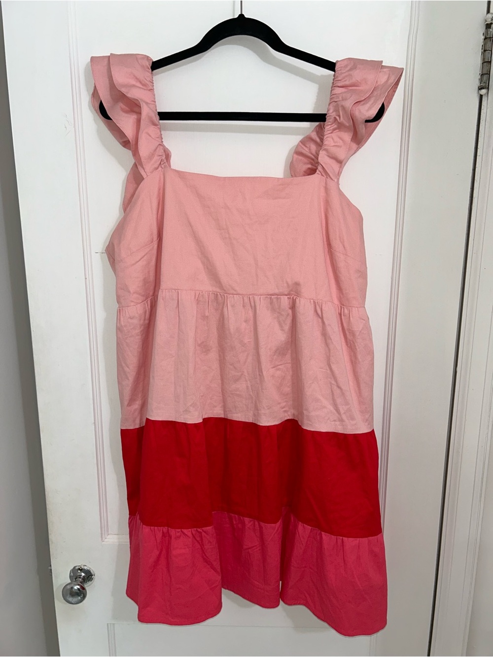NWT Lauren Conrad Pink Babydoll Tie Back Dress XL